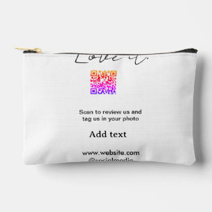 Pochette À Accessoires Aimez-le scannez QR avis partager photo sur les ré