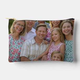Pochette À Accessoires Ajouter une Personnaliser photo de réunion de fami
