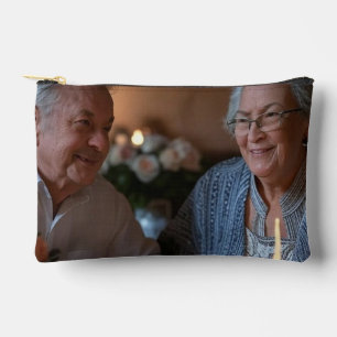 Pochette À Accessoires Ajouter une photo d'anniversaire personnalisée