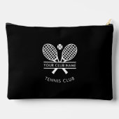Pochette À Accessoires Ajouter Votre Nom Club Icônes De Tennis Noir (Verso)