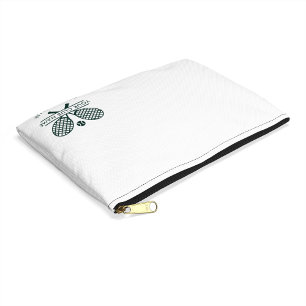 Pochette À Accessoires Ajouter Votre Nom Club Tennis Icons Vert