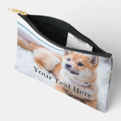 Pochette À Accessoires Ajoutez Votre Photo et Texte 2 Faces Personnalisée (Ouvrir)