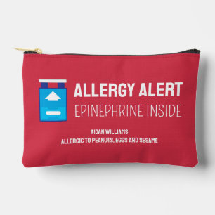 Pochette À Accessoires Alerte allergique Épinephrine Médicaments Enfants