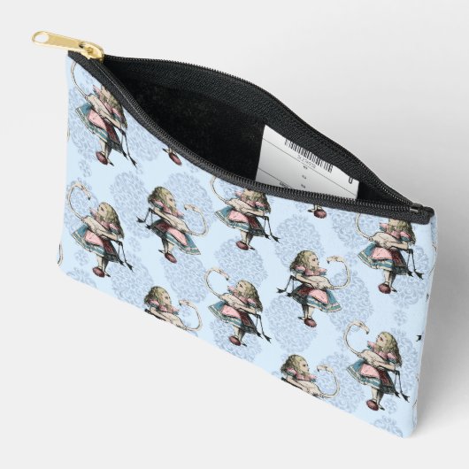 Pochette À Accessoires Alice et le Flamant rose (Ouvrir)