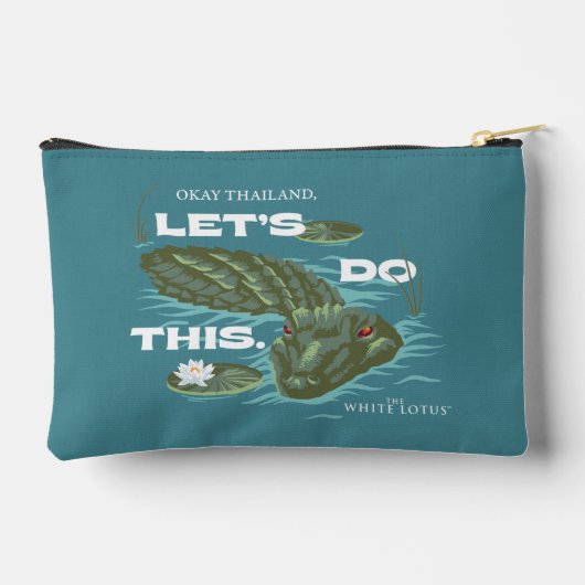 Pochette À Accessoires Alligator - Le Lotus Blanc (Verso)