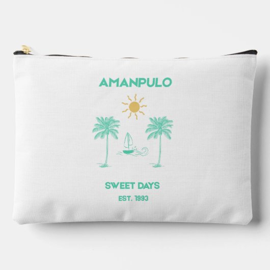 Pochette À Accessoires Amanpulo Île Privée Chic Rétro (Recto)