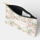 Pochette À Accessoires Ambiance romantique aquarelle florale (Ouvrir)