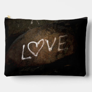 Pochette À Accessoires AMOUR Brown et blanc