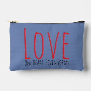 Pochette À Accessoires Amour - Un cœur. Sept formes petites