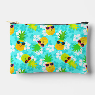 Pochette À Accessoires Ananas Tropicaux D'été Drôles