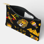 Pochette À Accessoires Ancient Egyptian Hieroglyphic Pattern Background (Ouvrir)