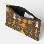 Pochette À Accessoires Ancient Egyptian Hieroglyphic -Pattern Symbol (Ouvrir)