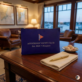 Pochette À Accessoires Andersan Yacht Club Custom Navy Nautical Newport 
