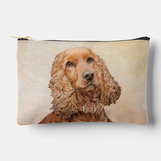 Pochette À Accessoires Anglais Cocker Spaniel Painting Original Chien Art