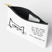Pochette À Accessoires Angry Cat n'aime pas votre Clutch Zip (Ouvrir)