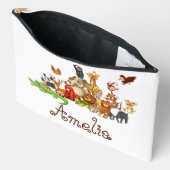 Pochette À Accessoires Animaux personnalisés de l'enfant (Ouvrir)