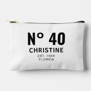Pochette À Accessoires Anniversaire personnalisé 20e 30e 40e 50e 60e