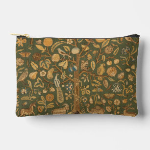 Pochette À Accessoires Antique anglais broderie au point d'aiguille Arbre