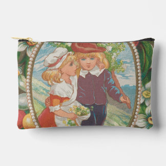 Pochette À Accessoires Antique Quirky Valentine, Victorian Era, 1874