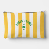 Pochette À Accessoires Apres Tennis Rome 2025 Yellow Stripe - Custom (Verso)