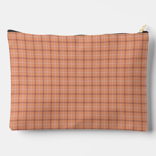 Pochette À Accessoires Apricot White Plaid Classic Pattern Retro (Verso)