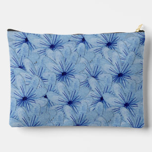 Pochette À Accessoires Aquarelle Bouquet de fleurs sauvages bleues