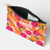 Pochette À Accessoires Aquarelle de pamplemousse (Ouvrir)