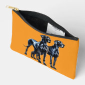 Pochette À Accessoires Aquarelle Great Danes (Ouvrir)