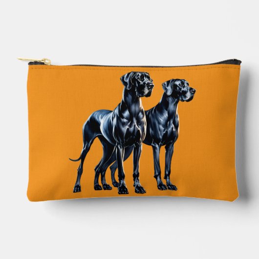 Pochette À Accessoires Aquarelle Great Danes (Recto)