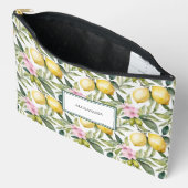 Pochette À Accessoires Aquarelle méditerranéenne en fleur de citron itali (Ouvrir)