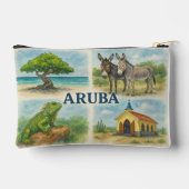 Pochette À Accessoires Aquarelle multivu d'Aruba (Verso)