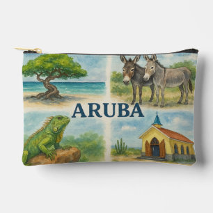Pochette À Accessoires Aquarelle multivu d'Aruba