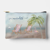 Pochette À Accessoires Aquarelle pittoresque Beach Nom de la scène (Recto)