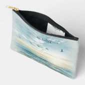 Pochette À Accessoires Aquarelle pittoresque Beach Nom de la scène (Ouvrir)