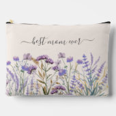 Pochette À Accessoires Aquarelle violet Fleur sauvage Meadow (Recto)