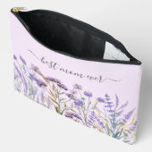 Pochette À Accessoires Aquarelle violet Fleur sauvage Meadow (Ouvrir)