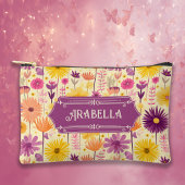 Pochette À Accessoires Arabella en cascade moderne modèle floral