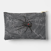 Pochette À Accessoires Araignée Noire Et Araignée De Toile D'Araignée (Verso)