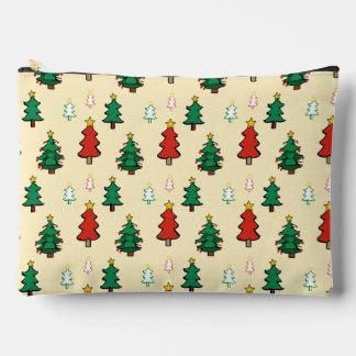 Pochette À Accessoires Arbre de Noël avec le dessus étoilé sans couture m