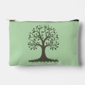 🌳 Pochette à Accessoires Arbre de Vie Vert pâle (Recto)