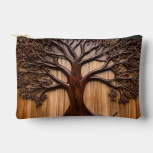 Pochette À Accessoires Arbre Jacaranda : L'art de la nature dans le bois,