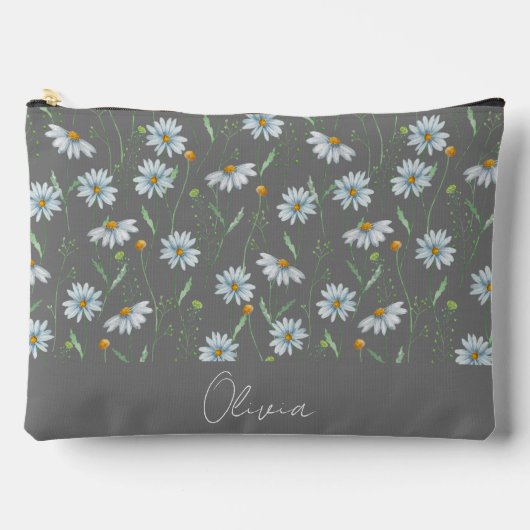 Pochette À Accessoires Arc-en-ciel floral Boho (Recto)