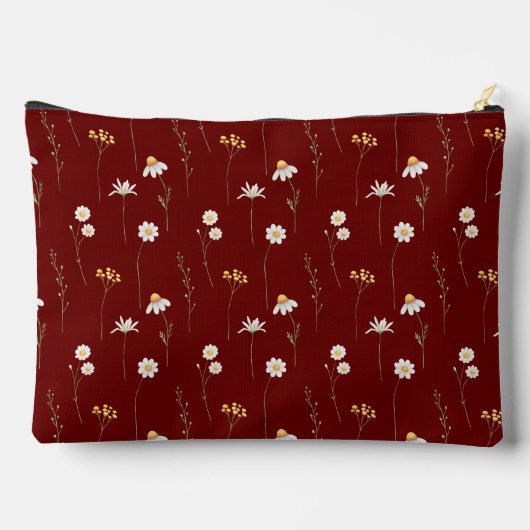 Pochette À Accessoires Arc-en-ciel floral Boho (Verso)