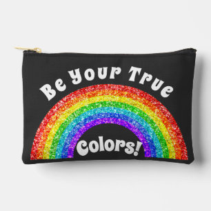 Pochette À Accessoires Arc-en-ciel Paillettes Fierté LGBT soyez vos vraie
