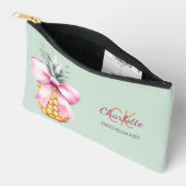 Pochette À Accessoires Arc rose ananas tropical sauge vert bridesmaid (Ouvrir)
