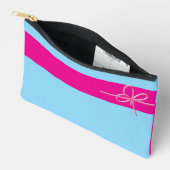 Pochette À Accessoires Arc sur petit rose (Ouvrir)