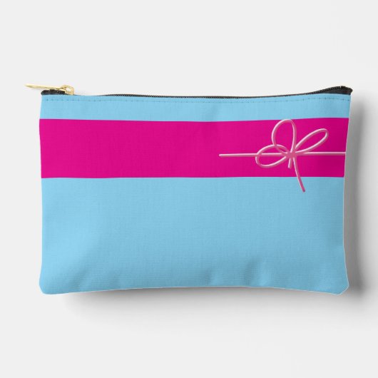 Pochette À Accessoires Arc sur petit rose (Recto)