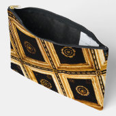 Pochette À Accessoires Architecture noire et or (Ouvrir)