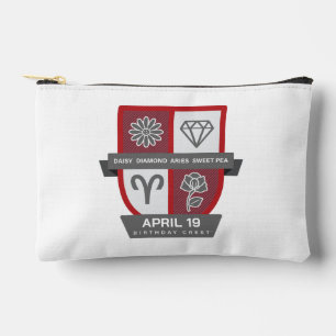 Pochette À Accessoires Aries Crest d'anniversaire™ pour 1er-19 avril