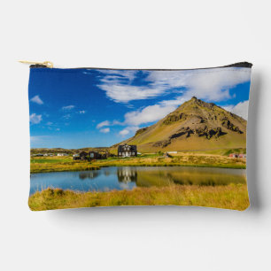 Pochette À Accessoires Arnarstapi Amtmansshus Et Le Mont Stapafell, Islan